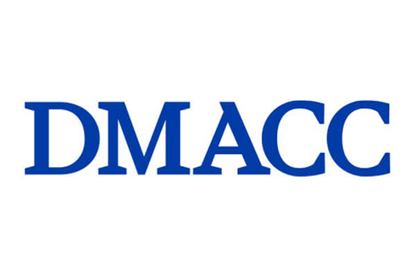 DMACC in blue on a white background.